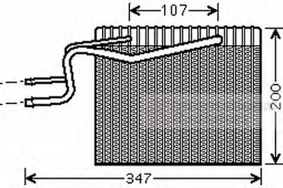 VAN WEZEL 4300v365 -  Испаритель, кондиционер